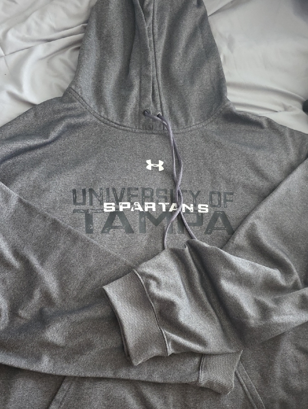 Under Armour Gray University of Tampa Spartans Pullover Hoodie